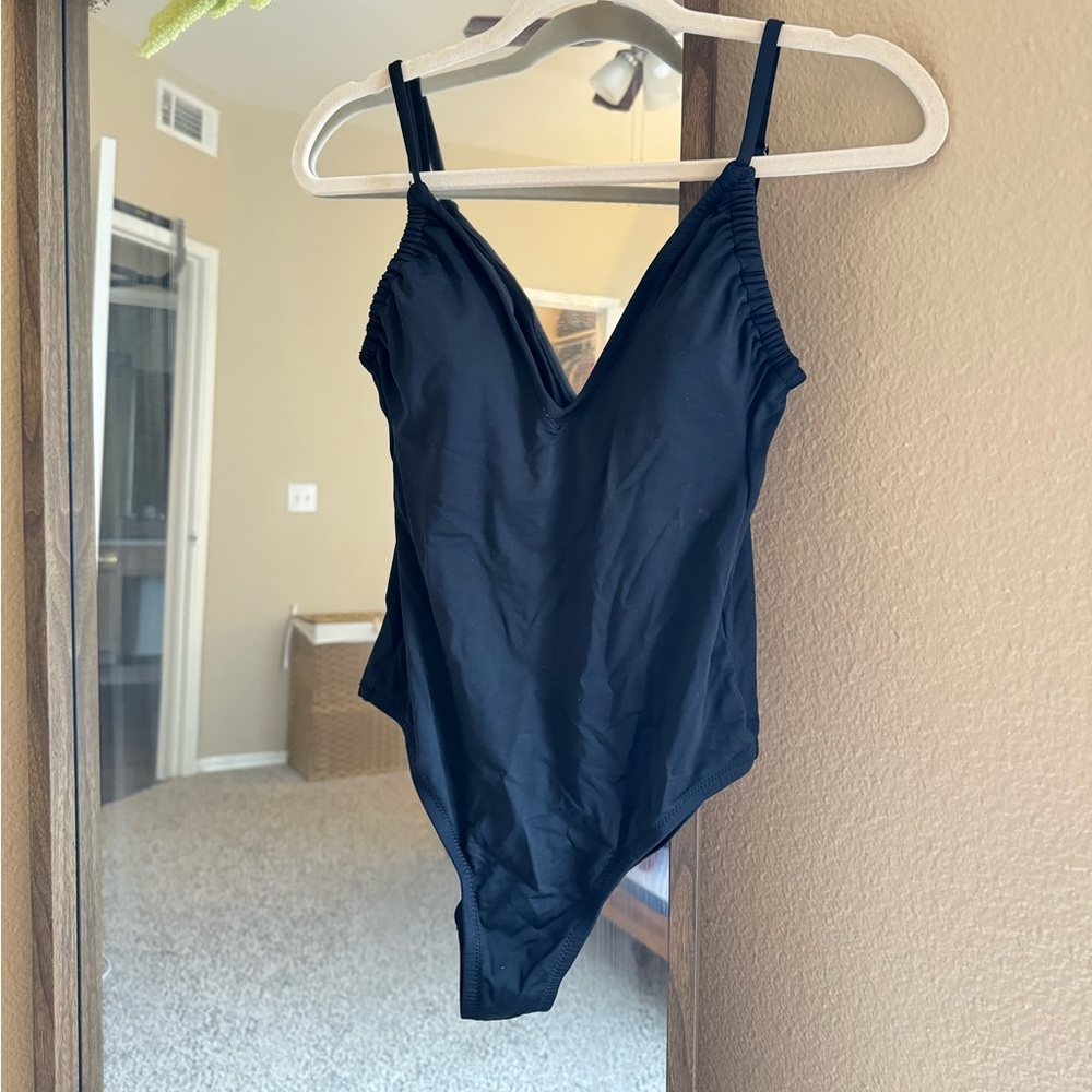 High Cut/Low Back One Piece Swimsuit